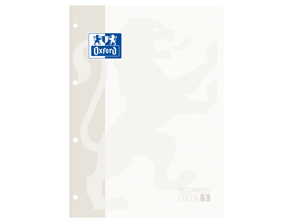 RECARGA COR OXFORD DIN A4 80 FOLHAS QUADRICULA 5 MM 4 FUROS BRANCO