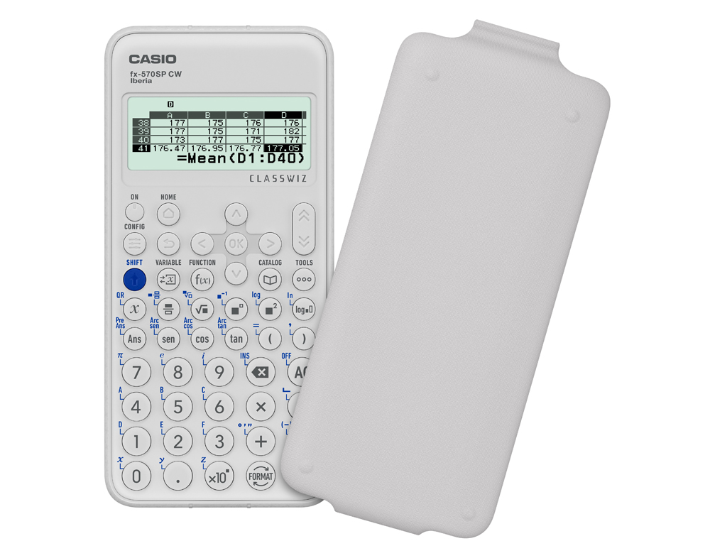 CALCULADORA CASIO FX-570SP CLASSWIZ IBERIA CIENTIFICA 560 FUNCOES 9 MEMORIAS 10+2 DIGITOS 5 IDIOMAS COM CAPA