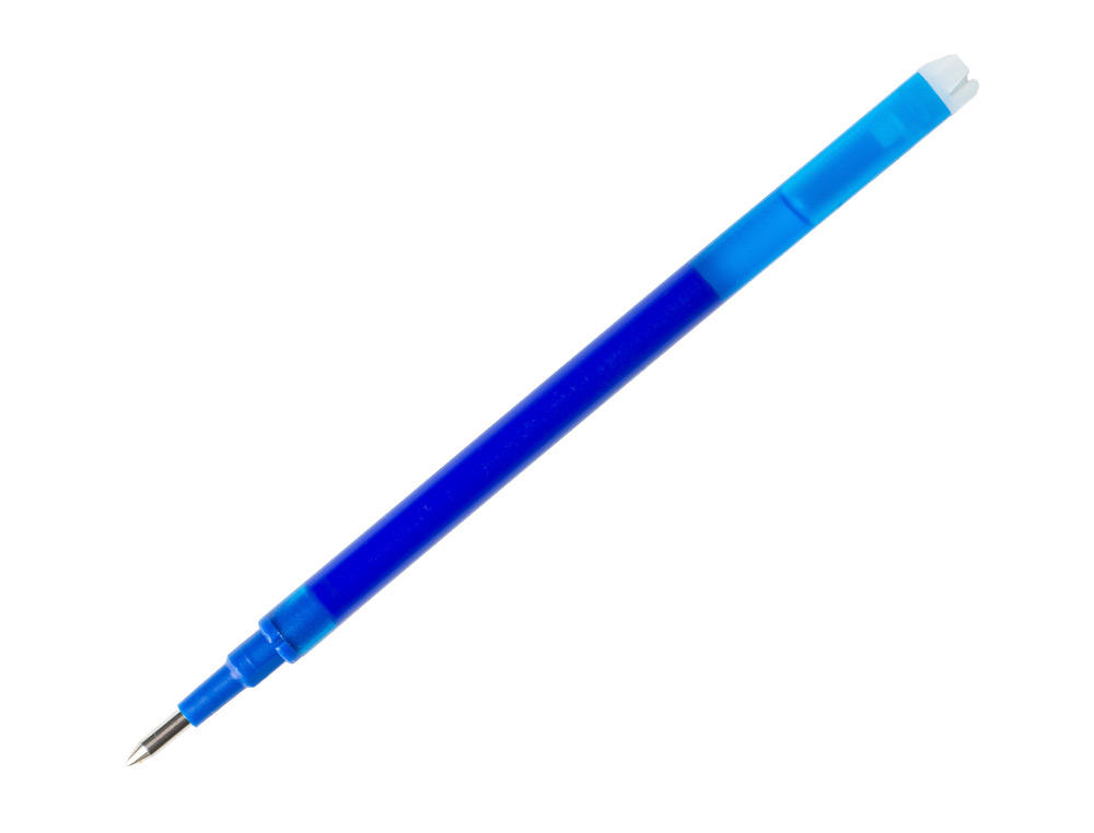 RECARGA ESFEROGRAFICA Q-CONNECT RETRATIL KF11058 APAGAVEL AZUL CAIXA DE 3 UNIDADES