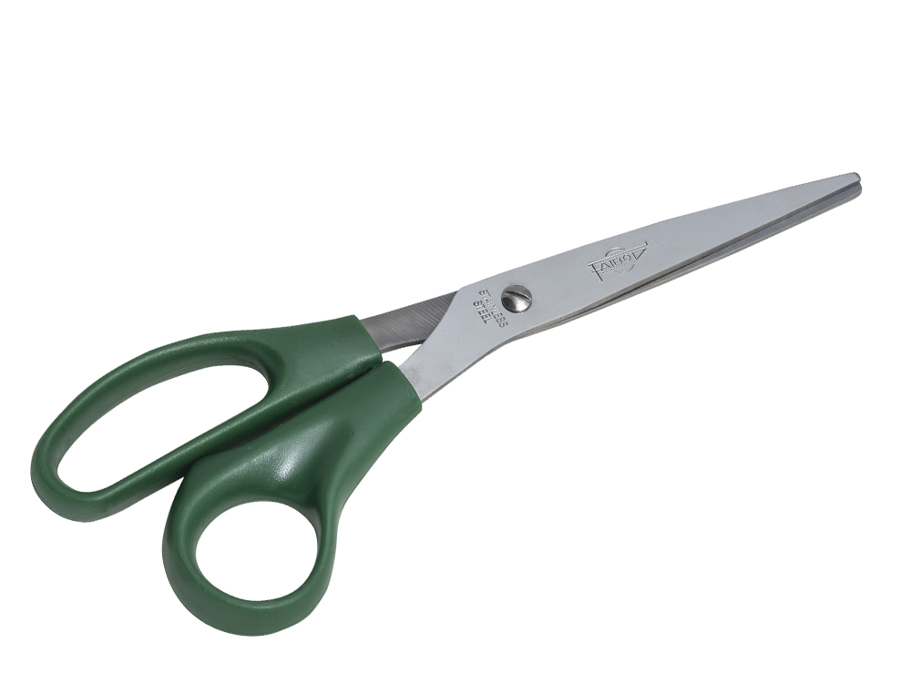 TESOURA DE ESCRITORIO FAIBO EM ACO INOXIDAVEL 21 CM ERGONOMICA EM BLISTER