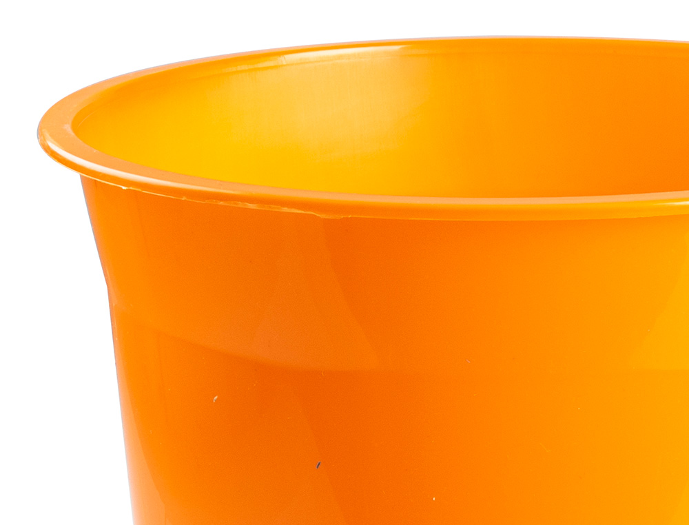 CESTO PLASTICO Q-CONNECT LARANJA TRANSLUCIDO 13 LITROS