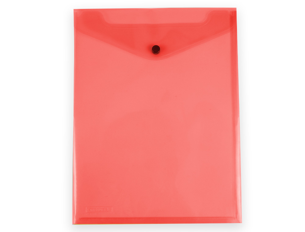 PASTA LIDERPAPEL DOSSIER COM MOLA POLIPROPILENO DIN A4 FORMATO VERTICAL COM FOLE VERMELHO TRANSLUCIDO