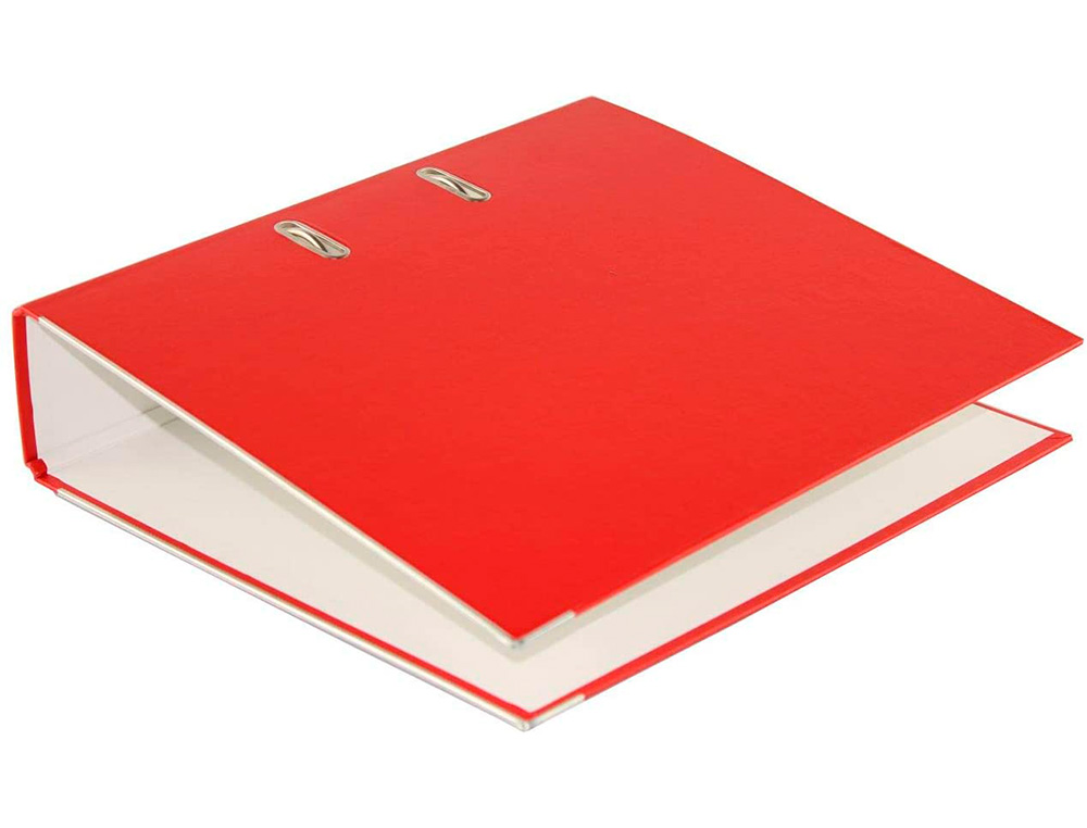 PASTA DE ARQUIVO DE ALAVANCA ELBA TOP CARTAO COMPACTO POLIPROPILENO COM RADO DIN A4 LOMBADA DE 80 MM VERMELHO