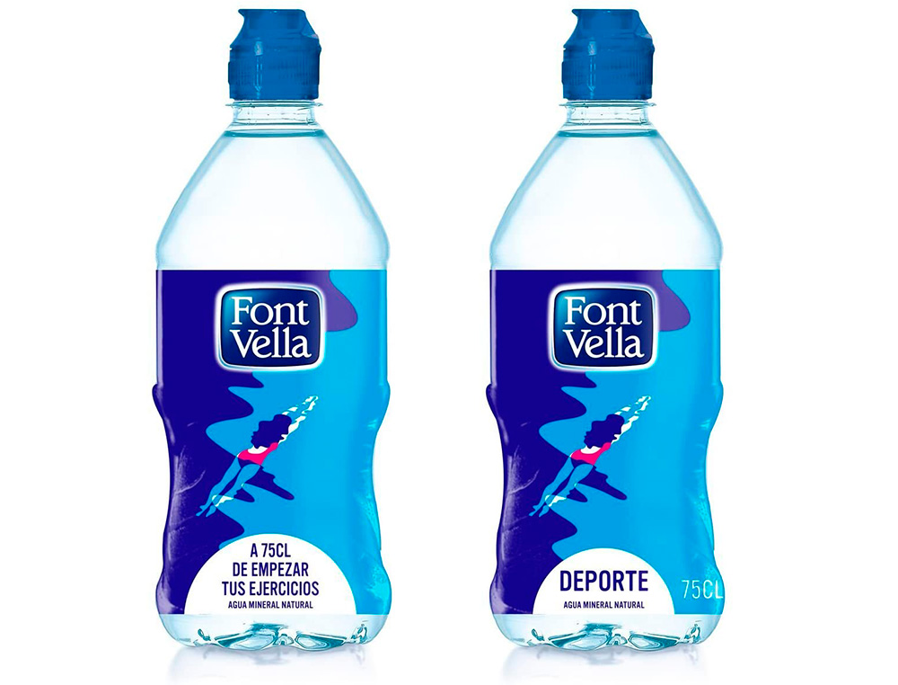 AGUA MINERAL NATURAL FONT VELLA GARRAFA DE 75 CL