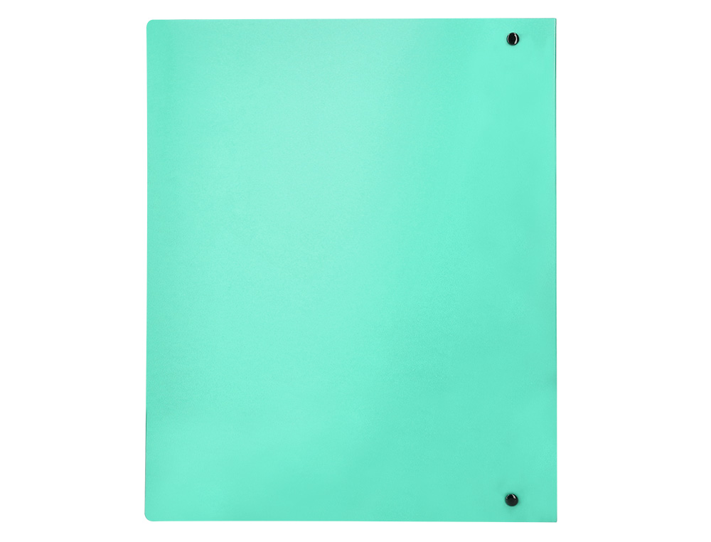 PASTA LIDERPAPEL POLIPROPILENO DIN A4 4 ANEIS MISTOS 40 MM VERDE MAÇÃ OPACO