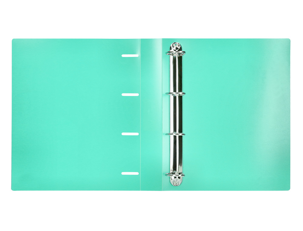 PASTA LIDERPAPEL POLIPROPILENO DIN A4 4 ANEIS MISTOS 40 MM VERDE MAÇÃ OPACO
