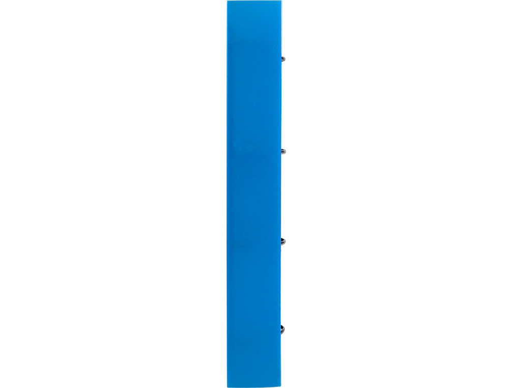 PASTA LIDERPAPEL COM RECARGA POLIPROPILENO DIN A4 4 ANEIS 25MM QUADRICULA 5MM AZUL TRANSLUCIDO