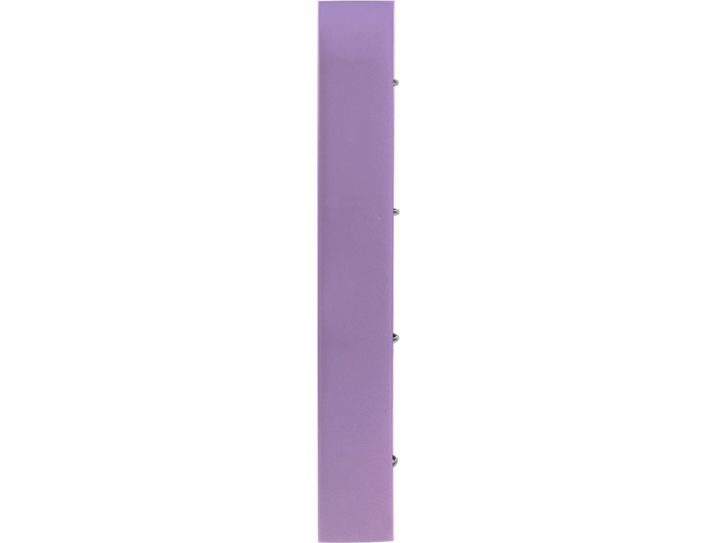 PASTA LIDERPAPEL COM RECARGA POLIPROPILENO DIN A4 4 ANEIS 40MM QUADRICULA 5MM LAVANDA OPACO