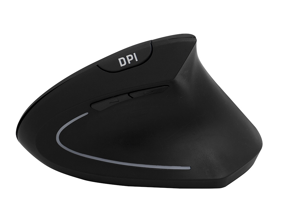RATO Q-CONNECT OPTICO SEM FIOS ERGONOMICO VERTICAL PILHAS AAA PRETO