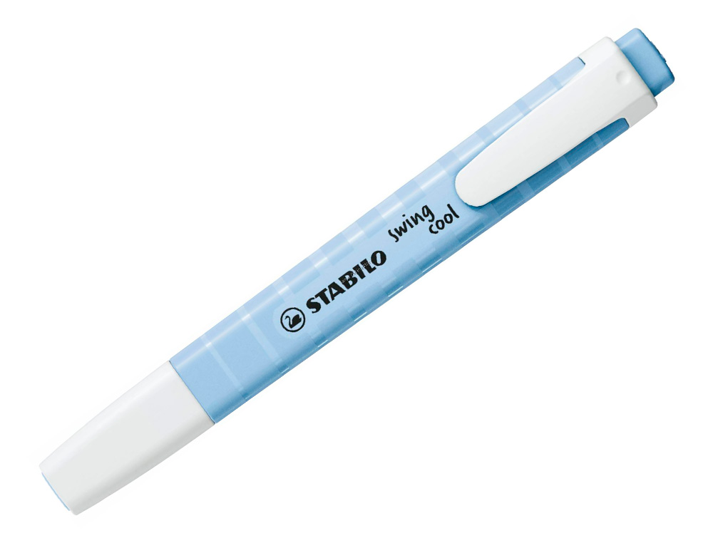 MARCADOR STABILO FLUORESCENTE SWING COOL PASTEL AZUL