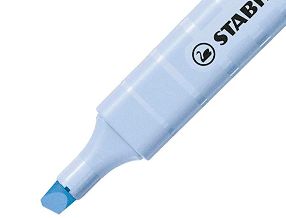 MARCADOR STABILO FLUORESCENTE SWING COOL PASTEL AZUL