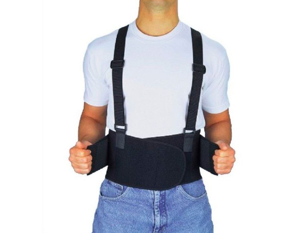 CINTO LOMBAR FARU ELASTICO COM ALCAS TAMANHO XL COR PRETO