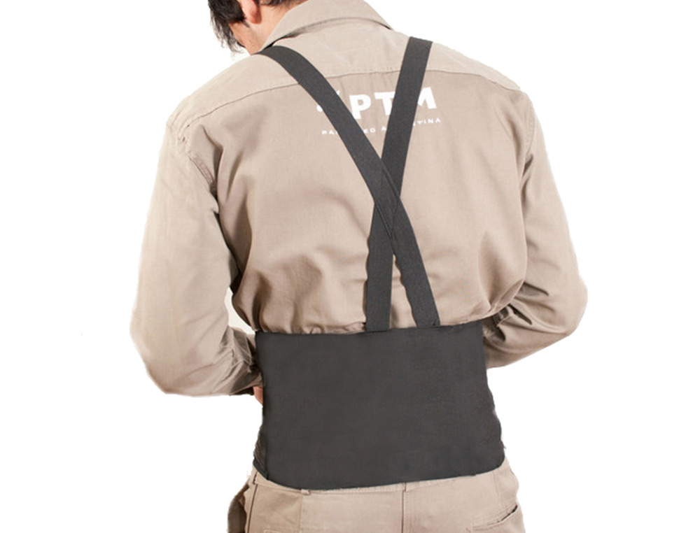 CINTO LOMBAR FARU ELASTICO COM ALCAS TAMANHO XL COR PRETO