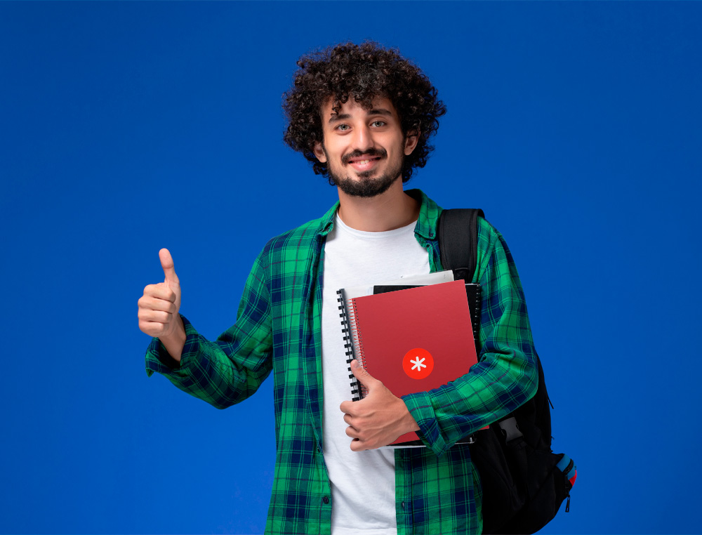 CADERNO ESPIRAL A4 MICRO ANTARTIK CAPA FORRADA 80F 90 GR HORIZONTAL 1 BANDA 4 FUROS COR FRAMBOESA