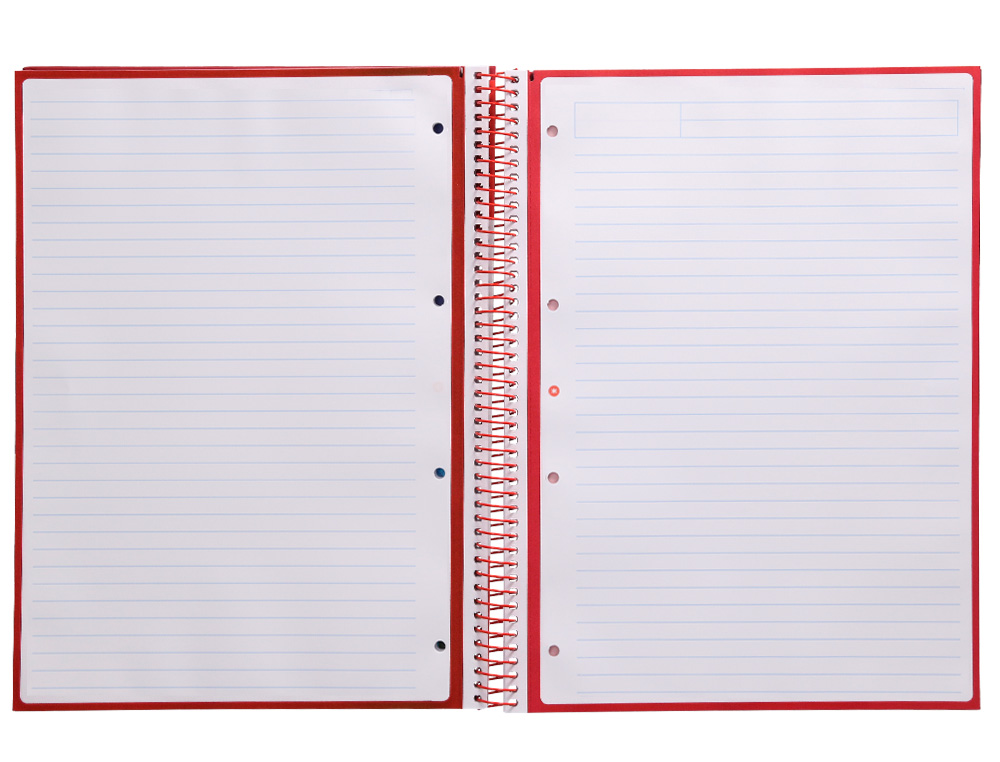 CADERNO ESPIRAL A4 MICRO ANTARTIK CAPA FORRADA 80F 90 GR HORIZONTAL 1 BANDA 4 FUROS COR FRAMBOESA
