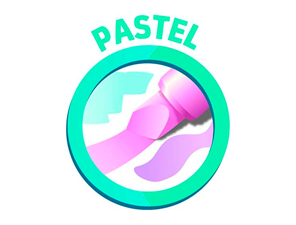 MARCADOR MAPED FLUORESCENTE PEPS PASTEL COM GLITTER ESTOJO DE 4 UNIDADES CORES SORTIDAS