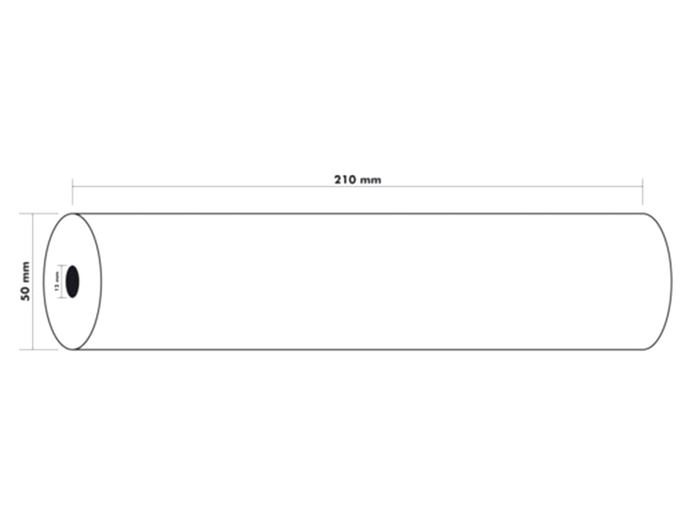 ROLO PAPEL FAX EXACOMPTA 210 MM X 30 MT