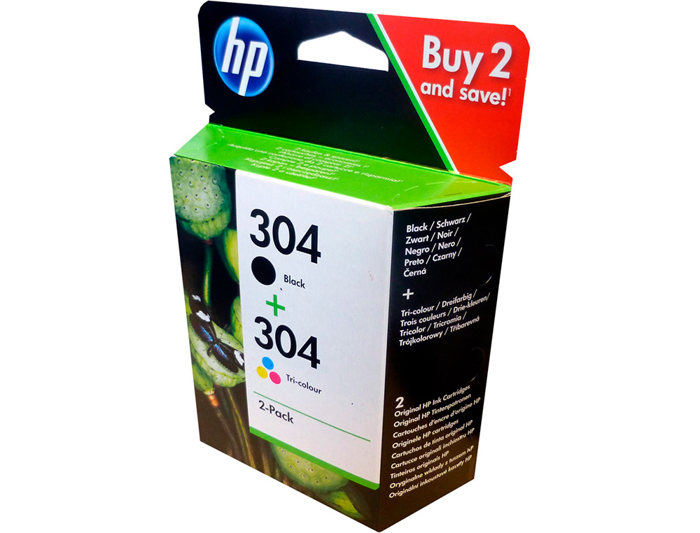 TINTEIRO HP 304 3JB05AE DESKJET 2620 / 2630 / 3720 / 3730 / 3750 / 3760 / ENVY 5010 / 5020 / 5030 MULTIPACK