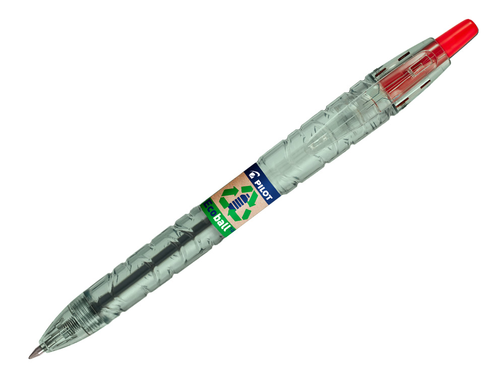 ESFEROGRAFICA PILOT ECOBALL PLASTICO RECICLADO TINTA DE OLEO PONTA DE ESFERA 1 MM COR VERMELHO