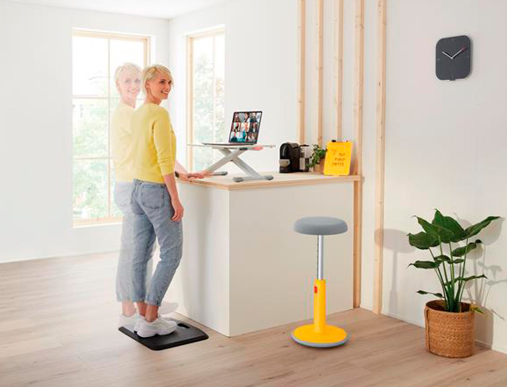 BANCO LEITZ ACTIVE ERGO COSY AJUSTAVEL COR CINZA