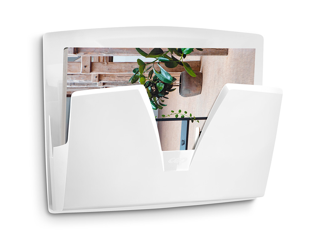 EXPOSITOR MURAL CEP PROTECT ANTIBACTERIANO PLASTICO COR BRANCO 361X86X270 MM