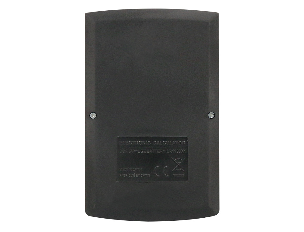 CALCULADORA LIDERPAPEL DE BOLSO XF05 8 DIGITOS SOLAR E PILHAS COR PRETO 98X62X8 MM