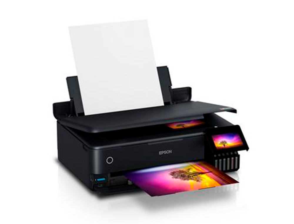 MULTIFUNCOES EPSON ECOTANK ET-8550 A3+ TINTA 32 PPM 5760X1400 DPI IMPRESSORA COPIADORA SCANNER WIFI
