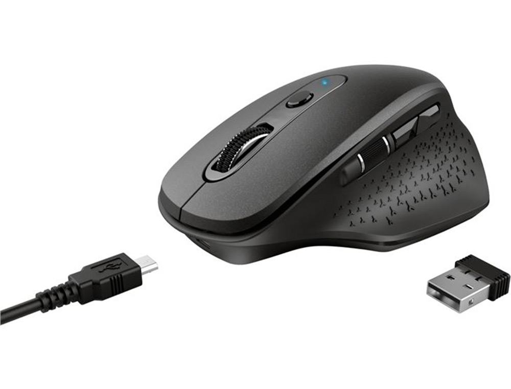 RATO TRUST OZAA OTICO SEM FIOS 2400DPI 6 BOTOES USB 2.0 PRETO