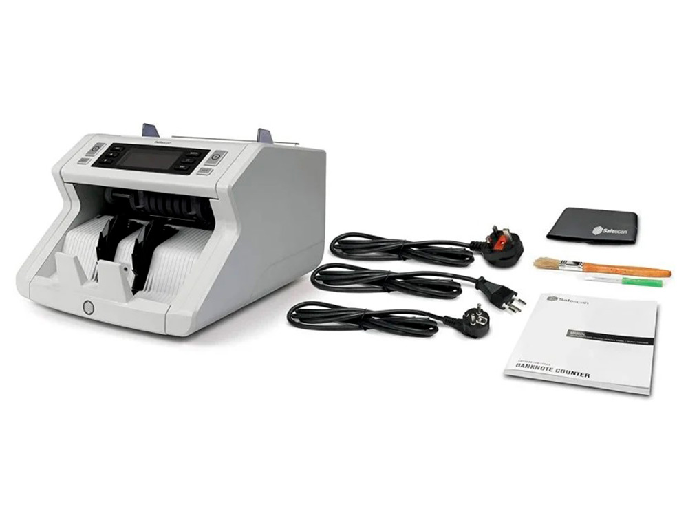 CONTADOR DE NOTAS SAFESCAN 2265 FUNCAO ADICIONAR E ANEXAR VERIFICA UV/MG/COR/TAMANHO E ESPESSURA 1200 BILHETES/MIN