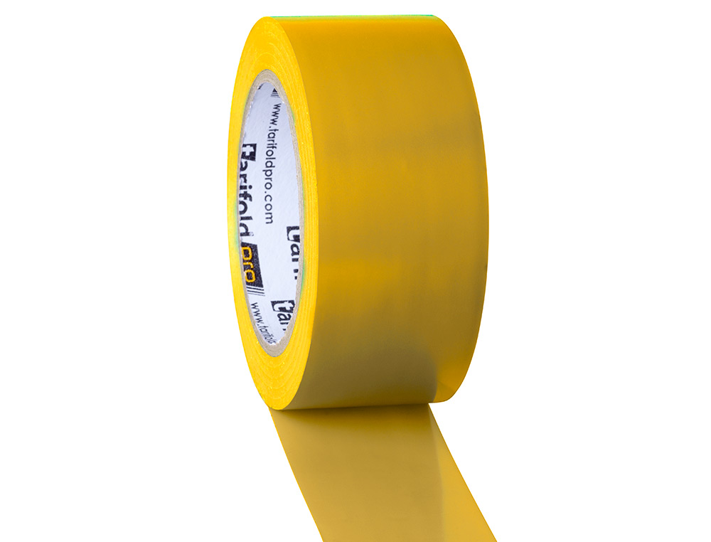 FITA ADESIVA TARIFOLD PARA MARCACAO E SINALIZACAO DE CHAO 33 MT X 50 MM COR AMARELO
