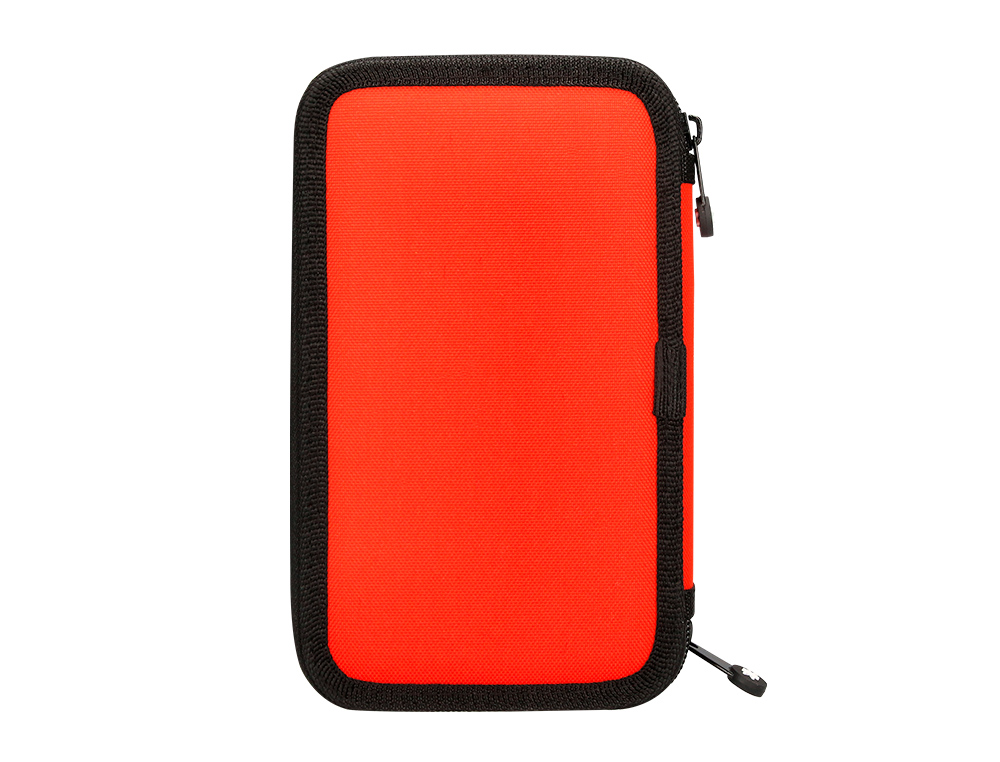 ESTOJO ESCOLAR ANTARTIK DUPLO COR VERMELHO 28 PECAS 200X125X45 MM