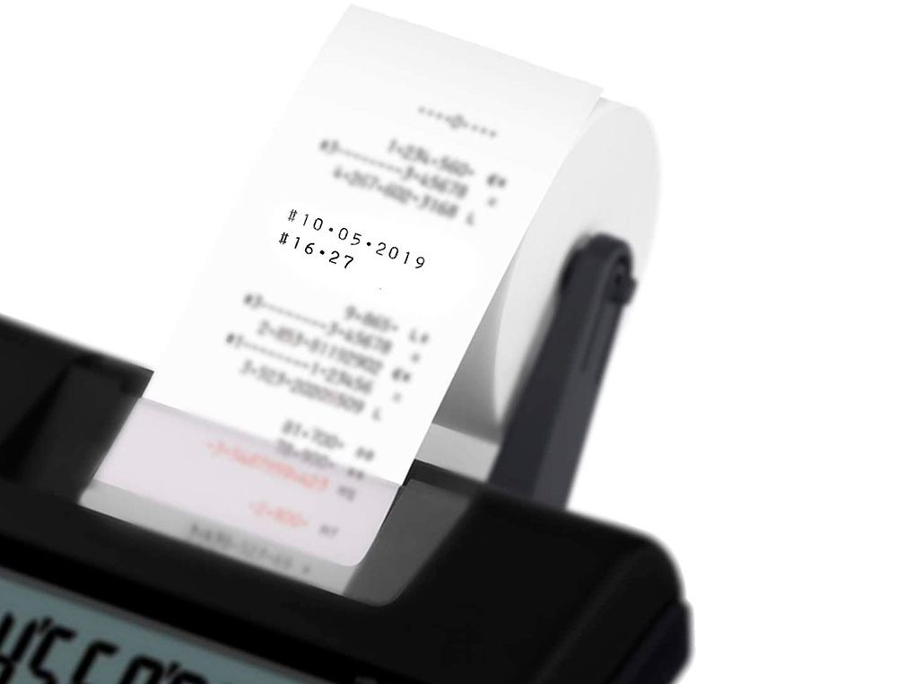 CALCULADORA CASIO HR-150RCE IMPRESSORA ECRA LC PAPEL 58 MM IMPRESSAO BICOLOR 12 DIGITOS AC/DC COR PRETO