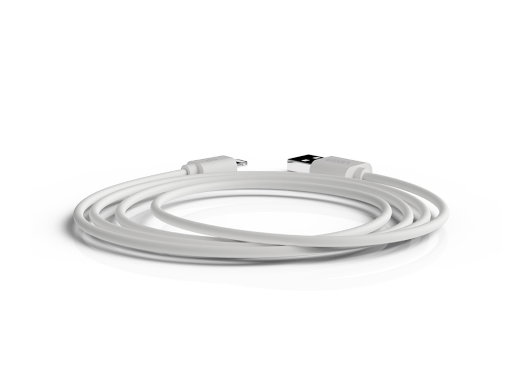 CABO GROOVY USB 2.0 A APPLE LIGHTNING COMPRIMENTO 1 METRO COR BRANCO