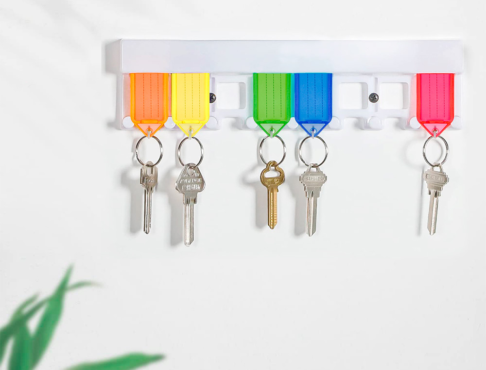CHAVEIRO PORTA ETIQUETAS Q-CONNECT PREMIUM COR VERMELHO CAIXA DE 40 UNIDADES