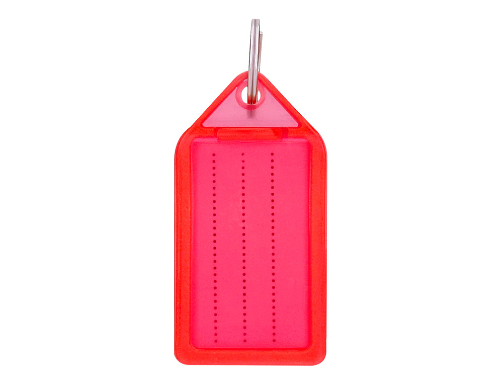 CHAVEIRO PORTA ETIQUETAS Q-CONNECT PREMIUM COR VERMELHO CAIXA DE 40 UNIDADES