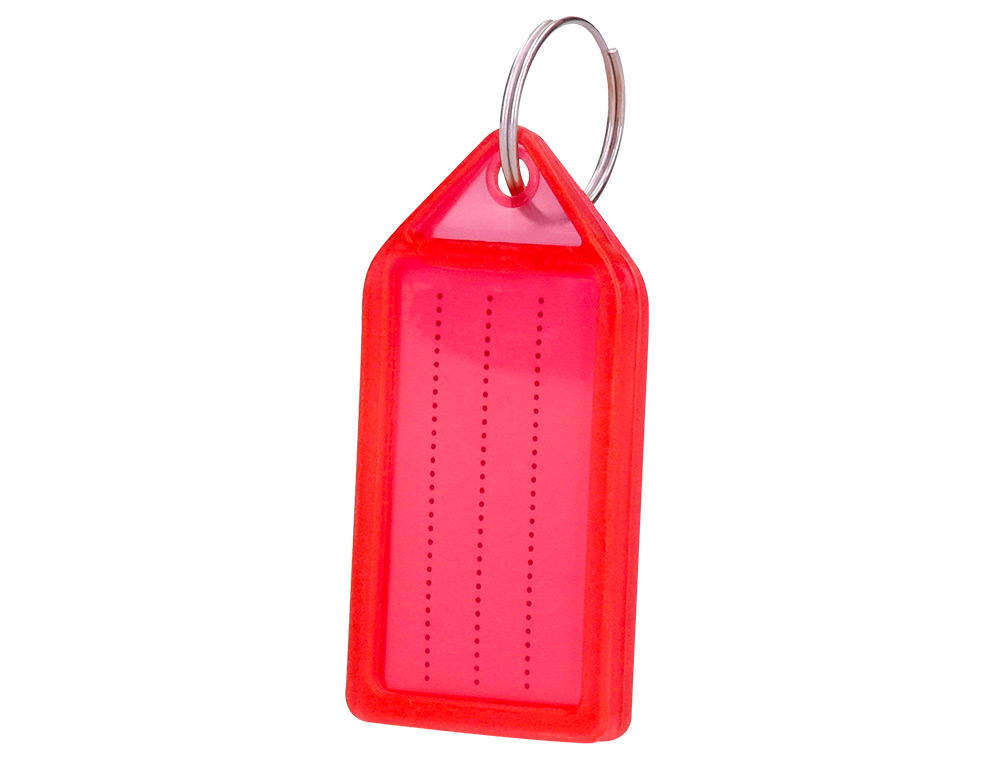 CHAVEIRO PORTA ETIQUETAS Q-CONNECT PREMIUM COR VERMELHO CAIXA DE 40 UNIDADES