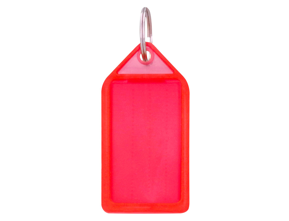 CHAVEIRO PORTA ETIQUETAS Q-CONNECT PREMIUM COR VERMELHO CAIXA DE 40 UNIDADES