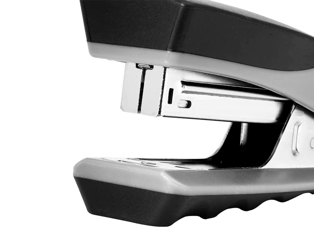 AGRAFADOR REXEL CENTER METALICO VERTICAL CAPACIDADE 25 FOLHAS USA AGRAFES 22/6-24/6 E 26/6 COR PRETO/PRATA