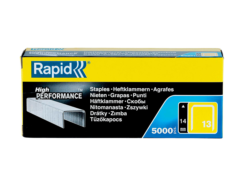 AGRAFES RAPID 13/14 MM GALVANIZADOS CAIXA DE 5000 UNIDADES