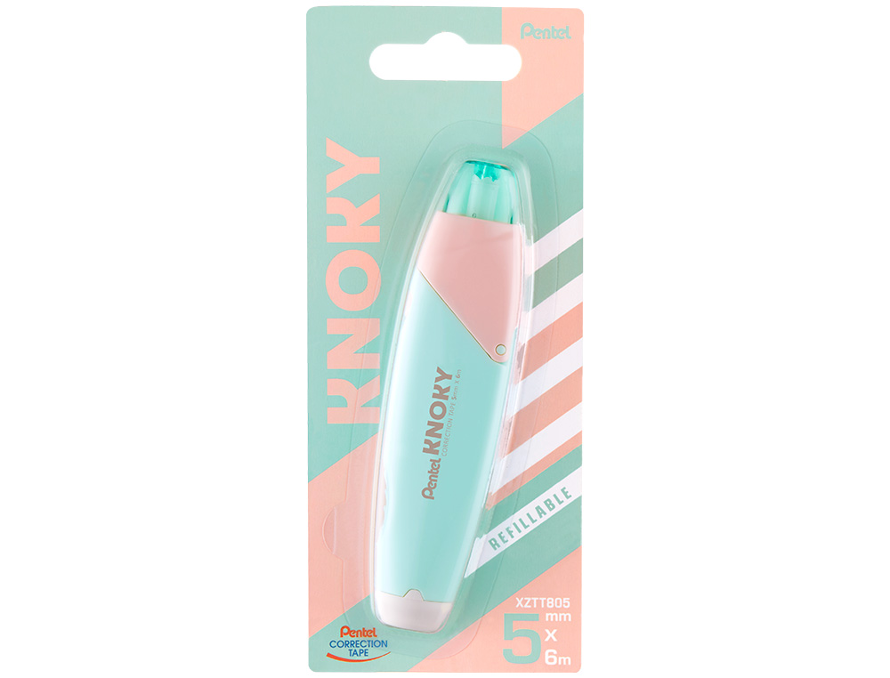 CORRETOR DE FITA PENTEL KNOKY 5MMX6M COR PASTEL VERDE