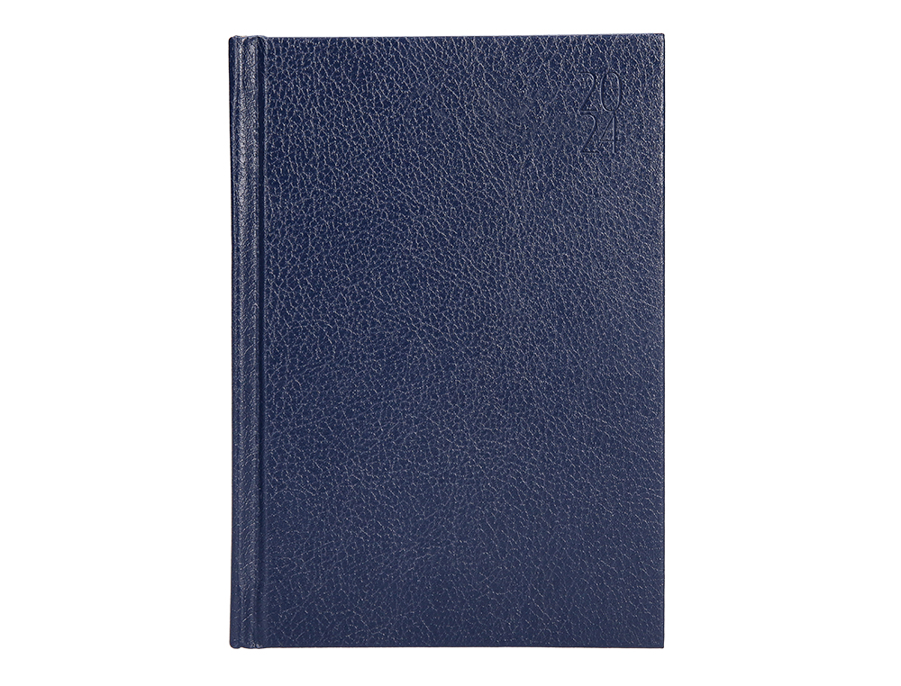 AGENDA ENCADERNADA LIDERPAPEL CORFU 15X21 CM 2024 DIA PAGINA PAPEL 60 GR COR AZUL IDIOMA PORTUGUES