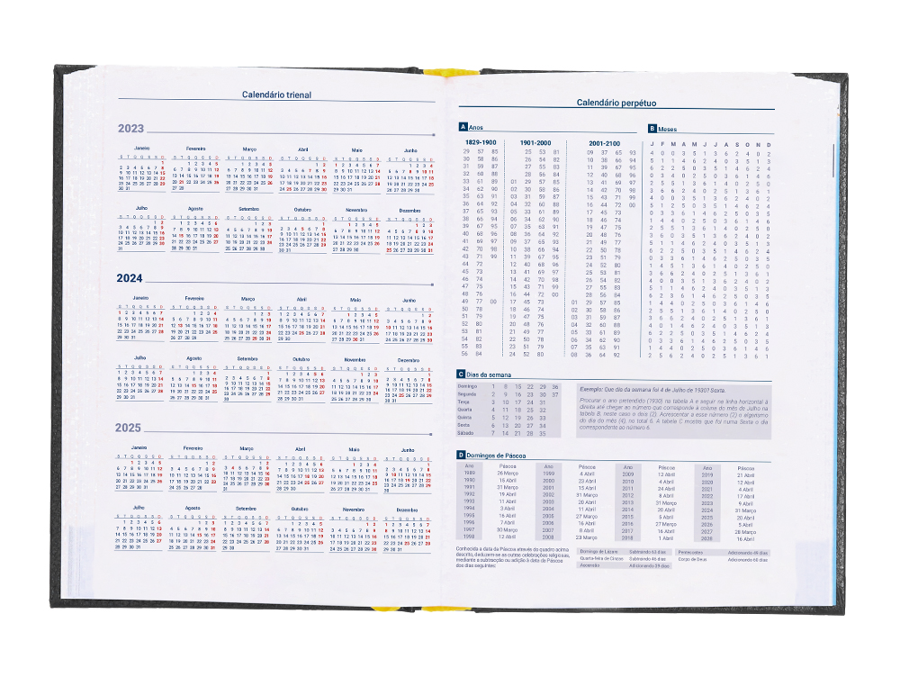 AGENDA ENCADERNADA LIDERPAPEL CORFU 15X21 CM 2024 DIA PAGINA PAPEL 60 GR COR PRETO IDIOMA PORTUGUES