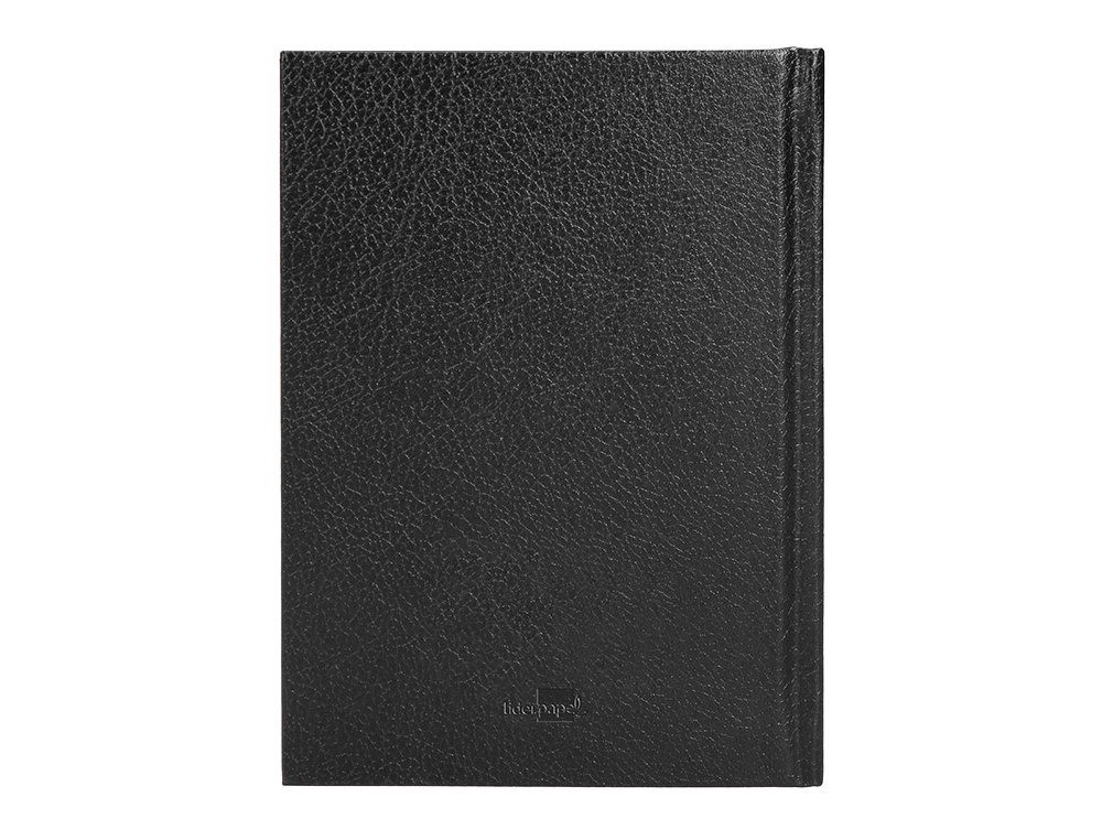 AGENDA ENCADERNADA LIDERPAPEL CORFU 15X21 CM 2024 DIA PAGINA PAPEL 60 GR COR PRETO IDIOMA PORTUGUES