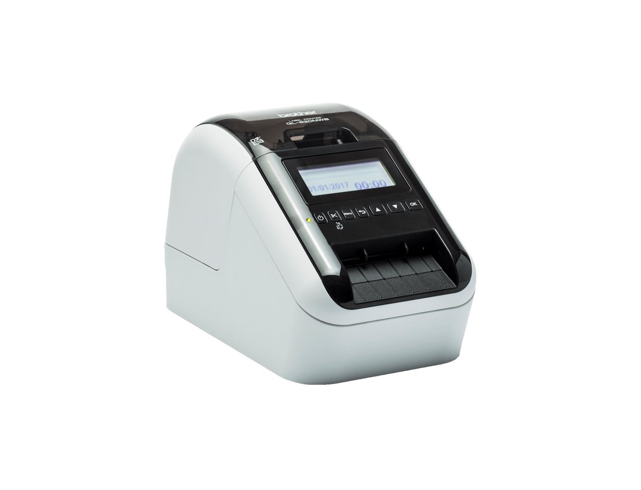 IMPRESSORA DE ETIQUETAS BROTHER QL820NWBC TERMICA BICOLOR VELOCIDADE 176 MM/S LARGURA MAXIMA 6,2 CM USB 2.0 BLUETOOTH