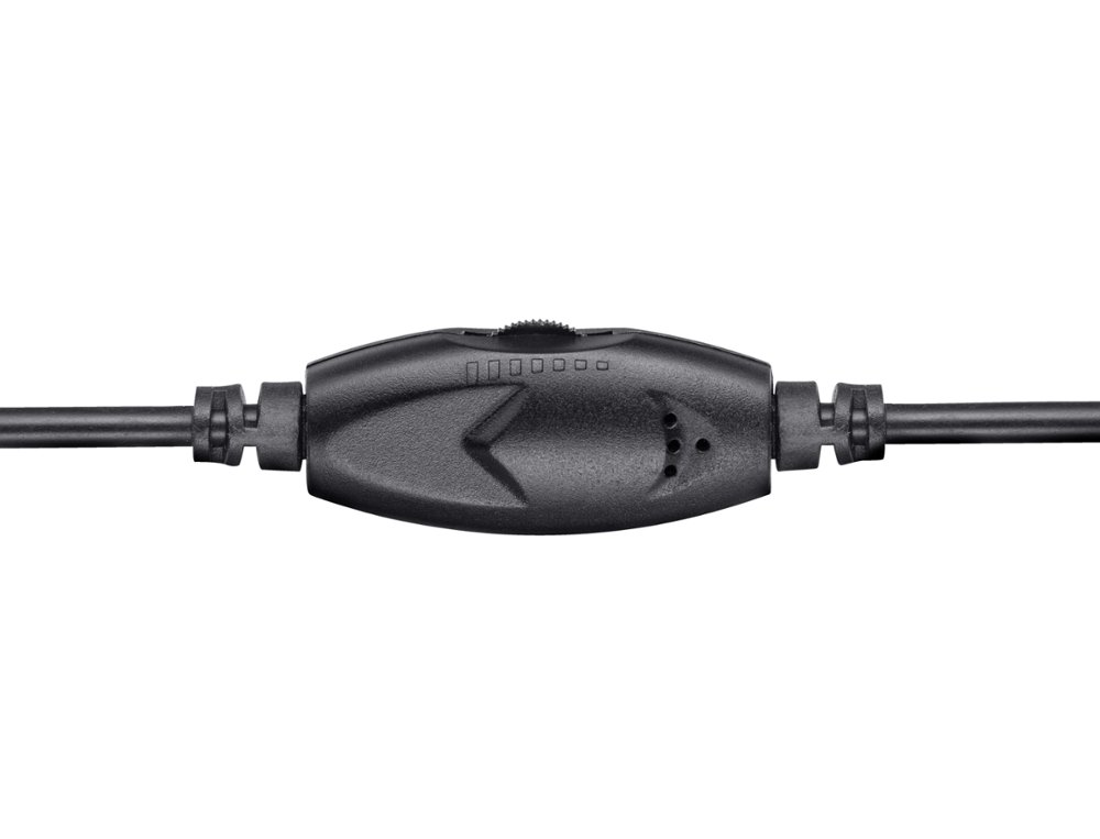 AURICULAR TRUST BASICS COM MICROFONE AJUSTAVEL USB 2.0 COMPRIMENTO CABO 180 CM COR PRETO
