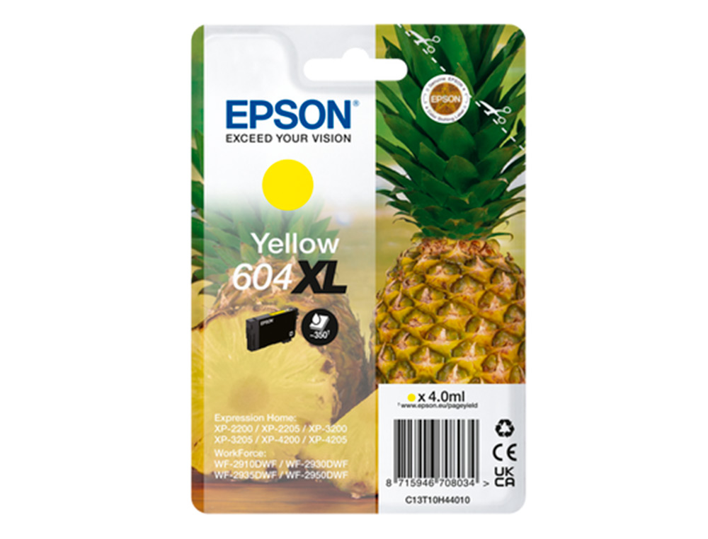 TINTEIRO EPSON 604XL EXPRESSION HOME XP-2200 / 2205 / 3200 / 3205 / 4200 / 4205 / WF-2910 SERIES COR