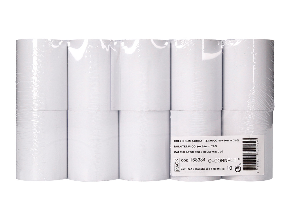 ROLO TERMICO PARA IMPRESSORA GREENING 80 MM LARGURA X 60 MM DIAMETRO SEM BISFENOL EM PAPEL DE 70 GR