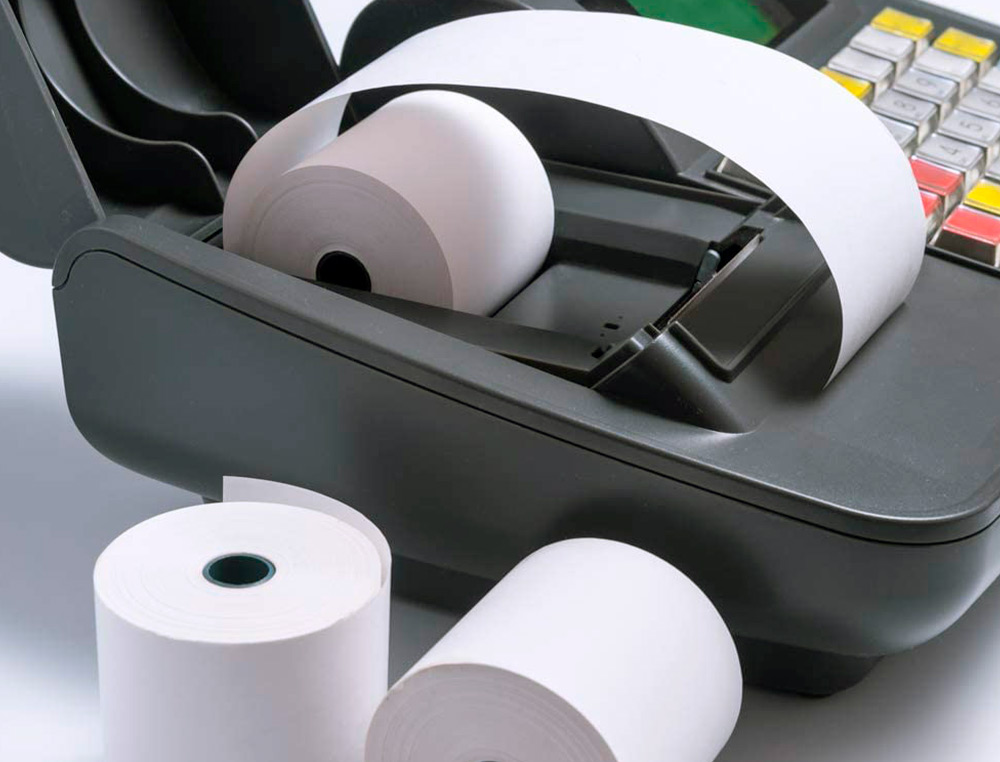 ROLO TERMICO PARA IMPRESSORA Q-CONNECT 80 MM LARGURA X 80 MM DIAMETRO SEM BISFENOL EM PAPEL DE 70 GR