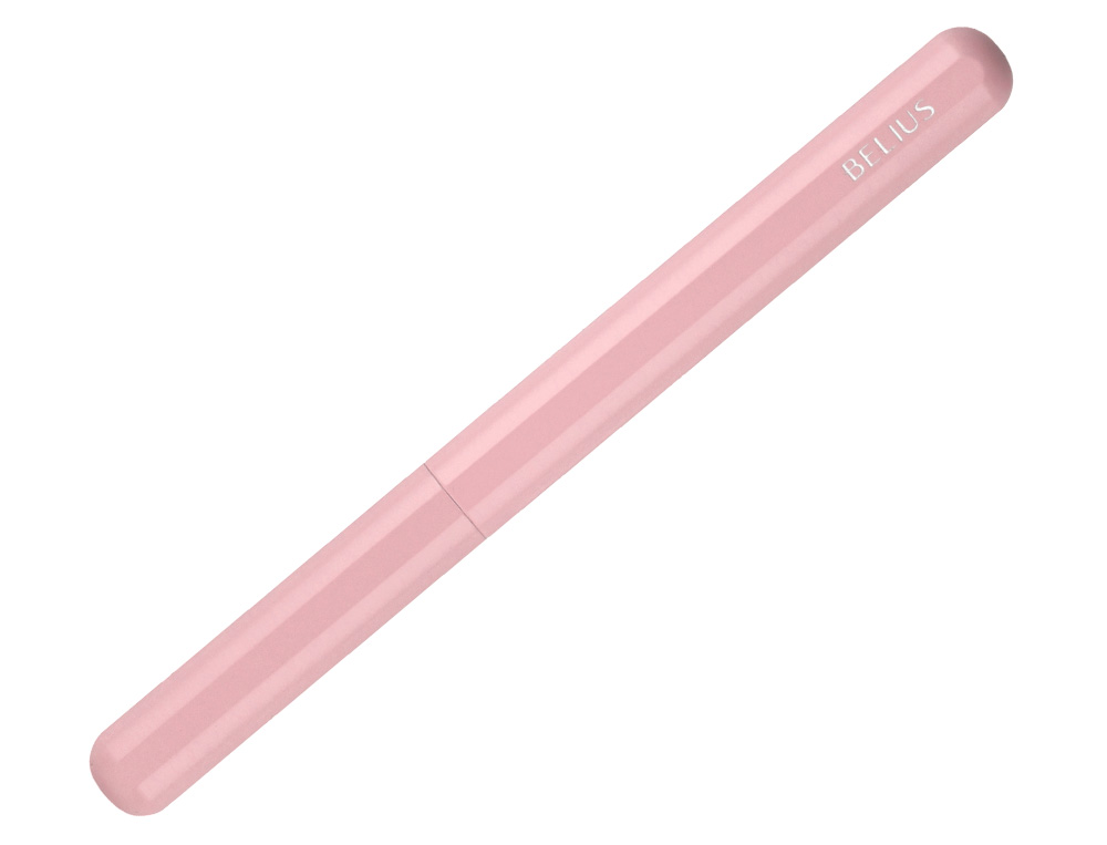 CANETA E BOLSA EM IMITACAO PELE BELIUS SPACE B DESENHO MINIMALISTA ROSA TINTA AZUL CAIXA DESIGN