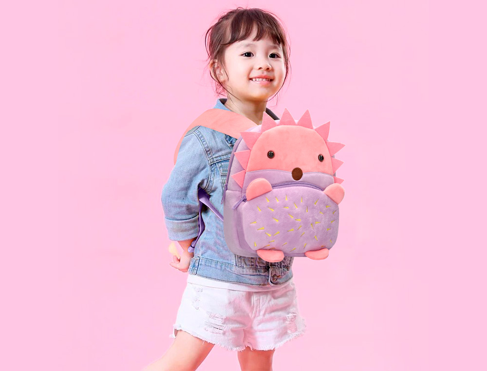 MOCHILA INFANTIL LIDERPAPEL OURICO PELUCHE 260X100X240 MM